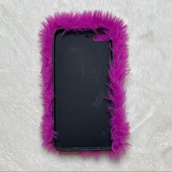Hot Pink Fur Iphone 7/8 plus iphone case - Picture 3 of 3
